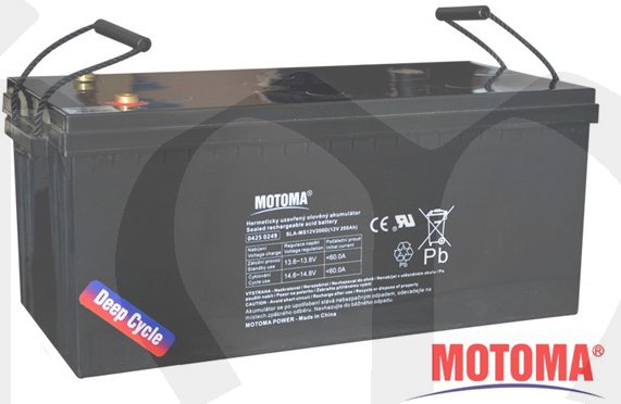 Baterie olověná 12V/200Ah pro soláry