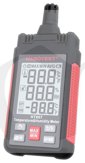Měřič teploty a vlhkosti HT607