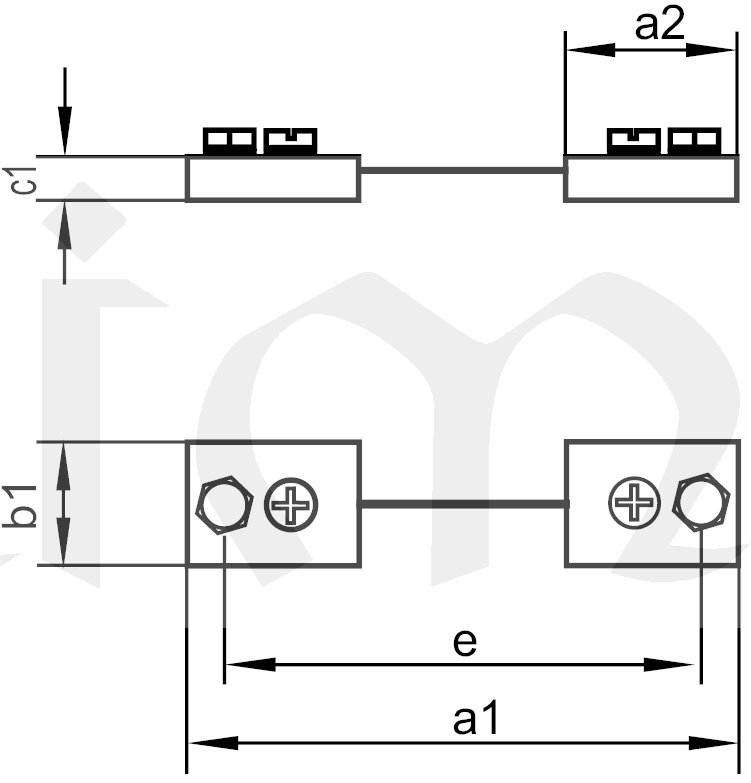 Bočník B7_75A/300mV, tp.0,5%